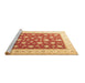 Sideview of Machine Washable Oriental Brown Traditional Rug, wshtr3465brn