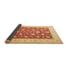 Sideview of Oriental Brown Traditional Rug, tr3465brn