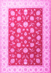 Oriental Pink Traditional Rug, tr3465pnk