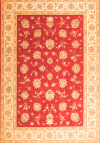 Oriental Orange Traditional Rug, tr3465org