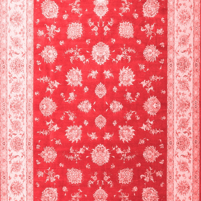 Machine Washable Oriental Red Traditional Rug, wshtr3465red