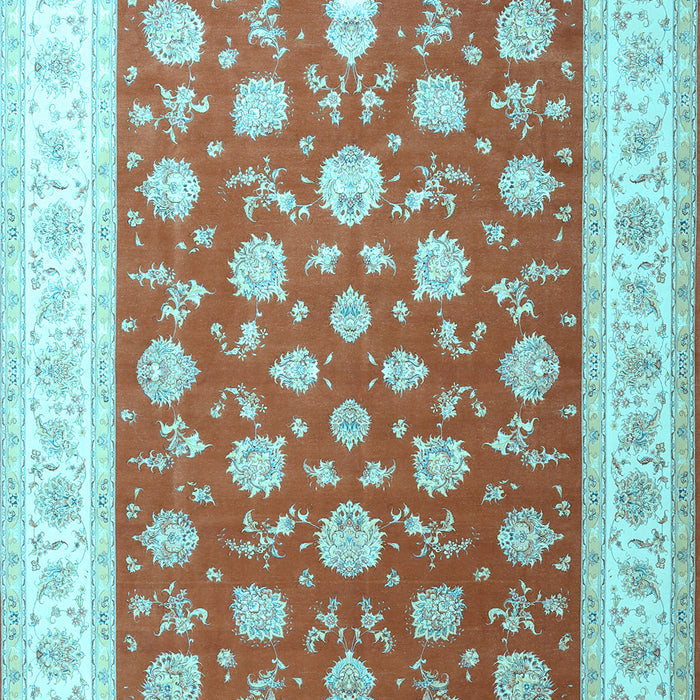 Oriental Light Blue Traditional Rug, tr3465lblu