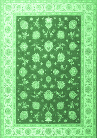 Oriental Emerald Green Traditional Rug, tr3465emgrn