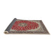 Sideview of Traditional Tan Brown Medallion Rug, tr3466