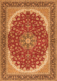 Medallion Orange Traditional Rug, tr3466org