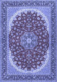 Medallion Blue Traditional Rug, tr3466blu