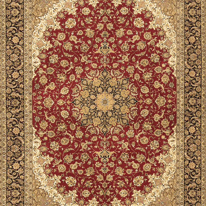 Medallion Brown Traditional Rug, tr3466brn