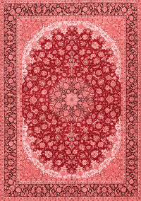 Medallion Red Traditional Rug, tr3466red