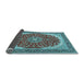 Sideview of Medallion Light Blue Traditional Rug, tr3466lblu