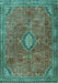 Machine Washable Persian Turquoise Traditional Area Rugs, wshtr3467turq