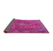Sideview of Persian Pink Traditional Rug, tr3467pnk