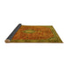 Sideview of Persian Yellow Traditional Rug, tr3467yw