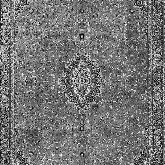 Serging Thickness of Machine Washable Persian Gray Traditional Rug, wshtr3467gry