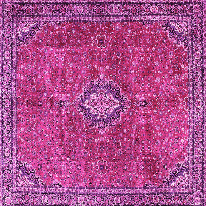 Square Persian Pink Traditional Rug, tr3467pnk