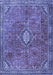 Machine Washable Persian Blue Traditional Rug, wshtr3467blu