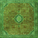 Serging Thickness of Persian Green Traditional Rug, tr3467grn