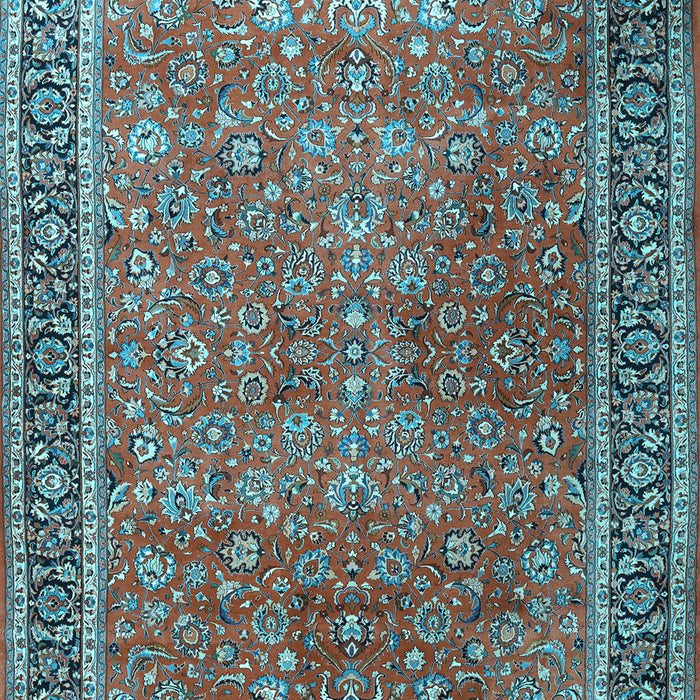Machine Washable Persian Light Blue Traditional Rug, wshtr3468lblu