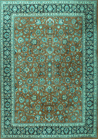 Persian Turquoise Traditional Rug, tr3468turq