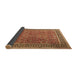 Sideview of Persian Brown Traditional Rug, tr3468brn