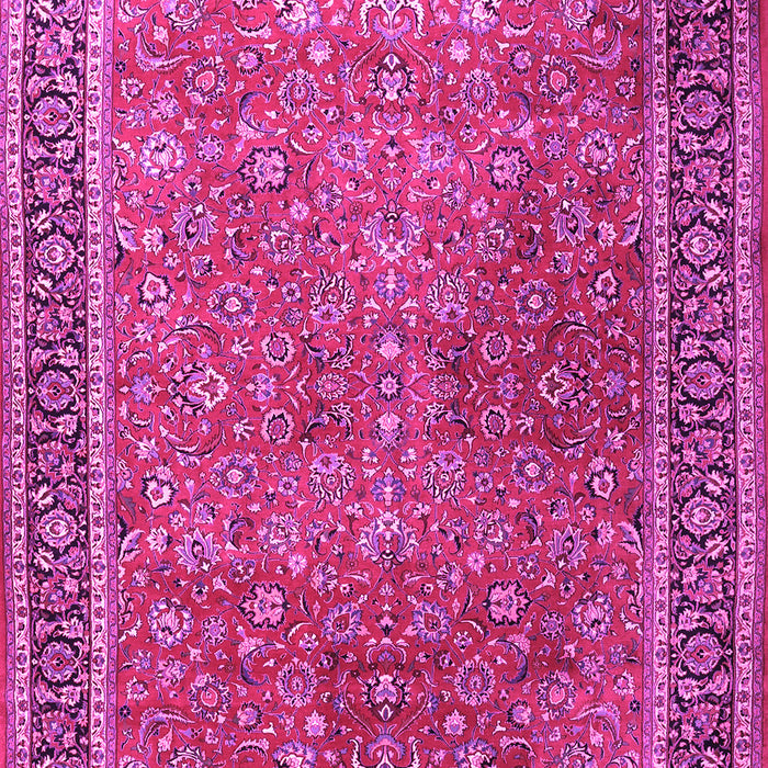 Machine Washable Persian Pink Traditional Rug, wshtr3468pnk