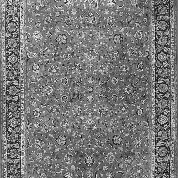 Serging Thickness of Machine Washable Persian Gray Traditional Rug, wshtr3468gry