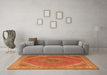 Machine Washable Persian Orange Traditional Area Rugs in a Living Room, wshtr3469org