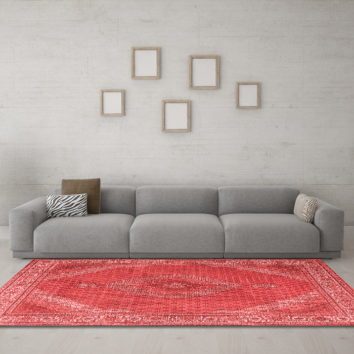 Traditional Red Washable Rugs