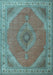 Machine Washable Persian Light Blue Traditional Rug, wshtr3469lblu