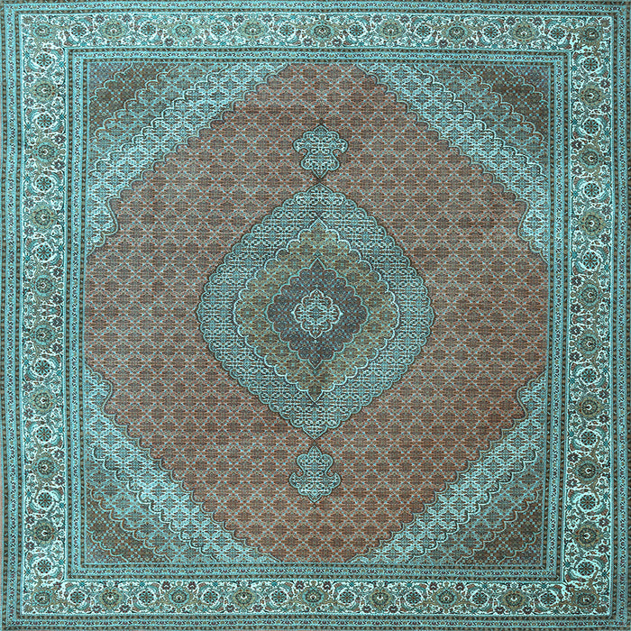 Square Persian Light Blue Traditional Rug, tr3469lblu