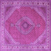 Square Persian Purple Traditional Rug, tr3469pur
