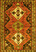 Machine Washable Persian Yellow Traditional Rug, wshtr346yw