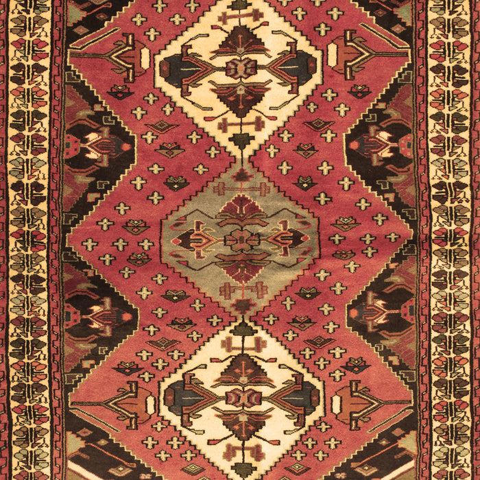 Machine Washable Persian Brown Traditional Rug, wshtr346brn