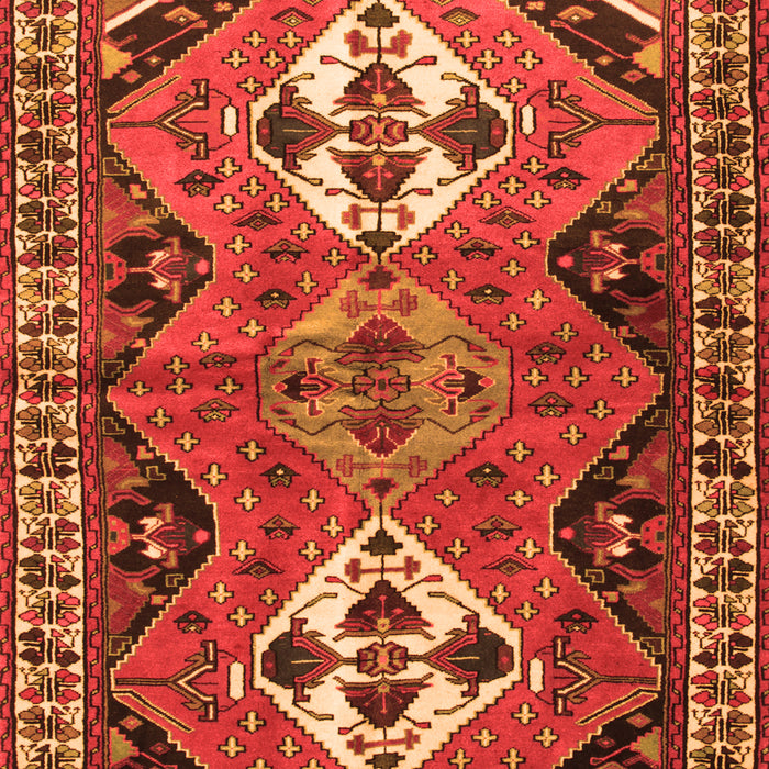 Serging Thickness of Machine Washable Persian Orange Traditional Area Rugs, wshtr346org