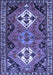 Machine Washable Persian Blue Traditional Rug, wshtr346blu