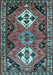 Machine Washable Persian Light Blue Traditional Rug, wshtr346lblu