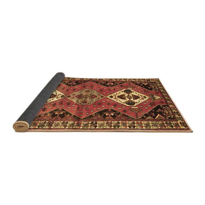 Sideview of Persian Brown Traditional Rug, tr346brn