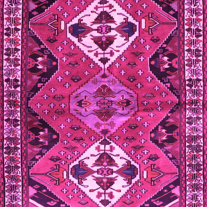 Machine Washable Persian Pink Traditional Rug, wshtr346pnk