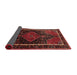 Sideview of Traditional Dark Sienna Brown Persian Rug, tr347