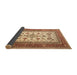 Sideview of Persian Brown Traditional Rug, tr3470brn