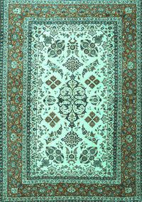 Persian Turquoise Traditional Rug, tr3470turq