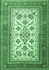 Persian Emerald Green Traditional Rug, tr3470emgrn