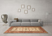 Machine Washable Persian Brown Traditional Rug in a Living Room,, wshtr3470brn