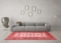 Machine Washable Persian Red Traditional Rug, wshtr3470red