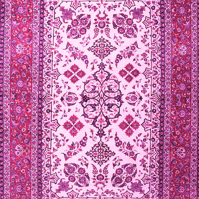 Machine Washable Persian Pink Traditional Rug, wshtr3470pnk