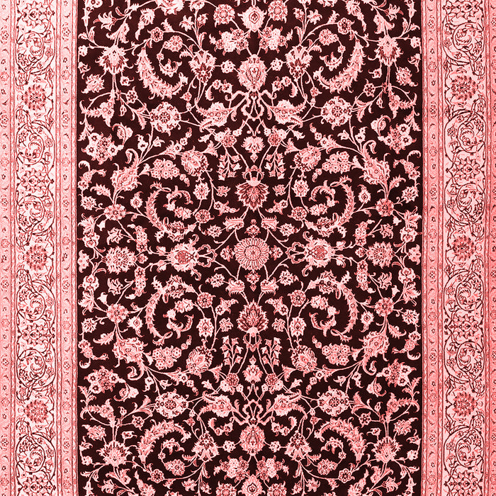 Machine Washable Persian Red Traditional Rug, wshtr3471red