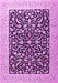 Machine Washable Persian Pink Traditional Rug, wshtr3471pnk