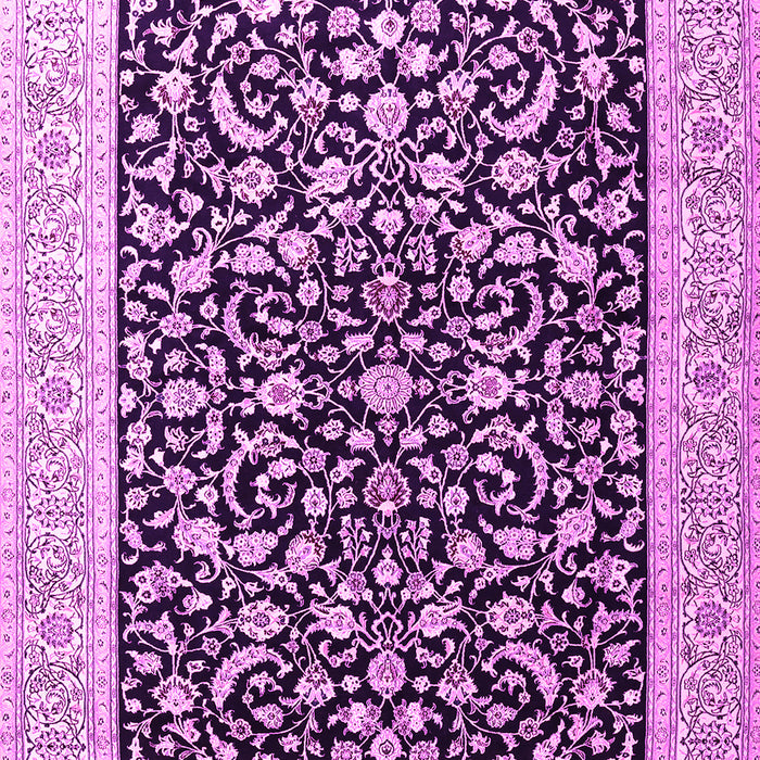 Machine Washable Persian Pink Traditional Rug, wshtr3471pnk