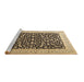 Sideview of Machine Washable Persian Brown Traditional Rug, wshtr3471brn