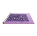 Sideview of Machine Washable Persian Purple Traditional Area Rugs, wshtr3471pur