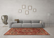 Machine Washable Persian Brown Traditional Rug in a Living Room,, wshtr3472brn